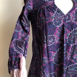 American Eagle Outfitters XSP Paisley Blouse